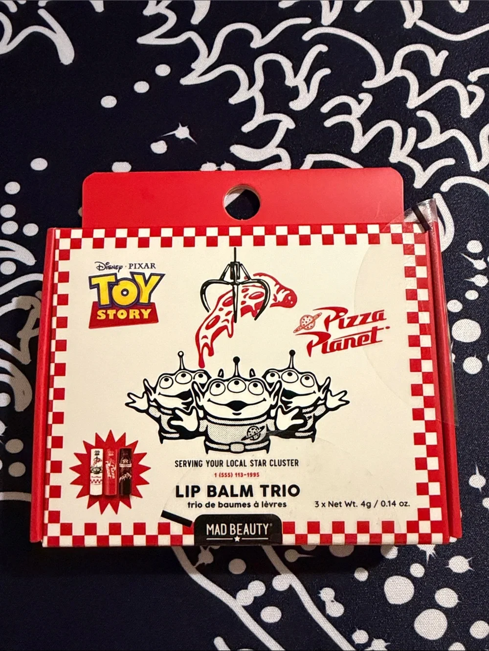 Toy Story Pizza Planet Lip Balm Trio - BNIB SEALED